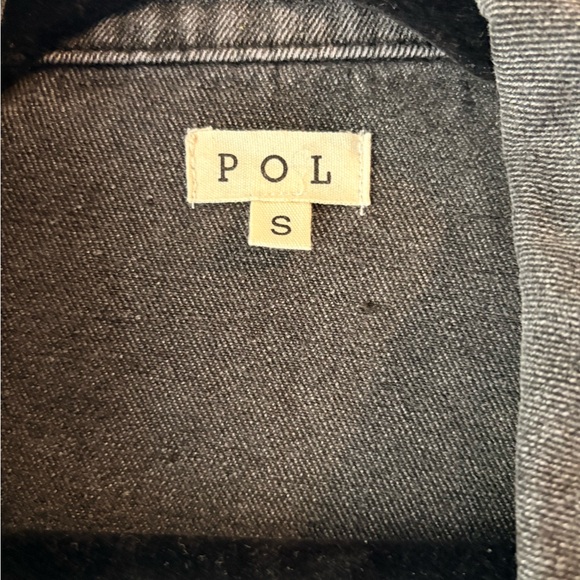 POL Women's Studded Black Denim Jacket - Picture 2 of 5